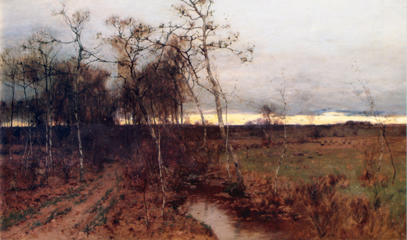 Bruce Crane, The Waning Year, 1884. Oil on canvas, 42 x 72".
