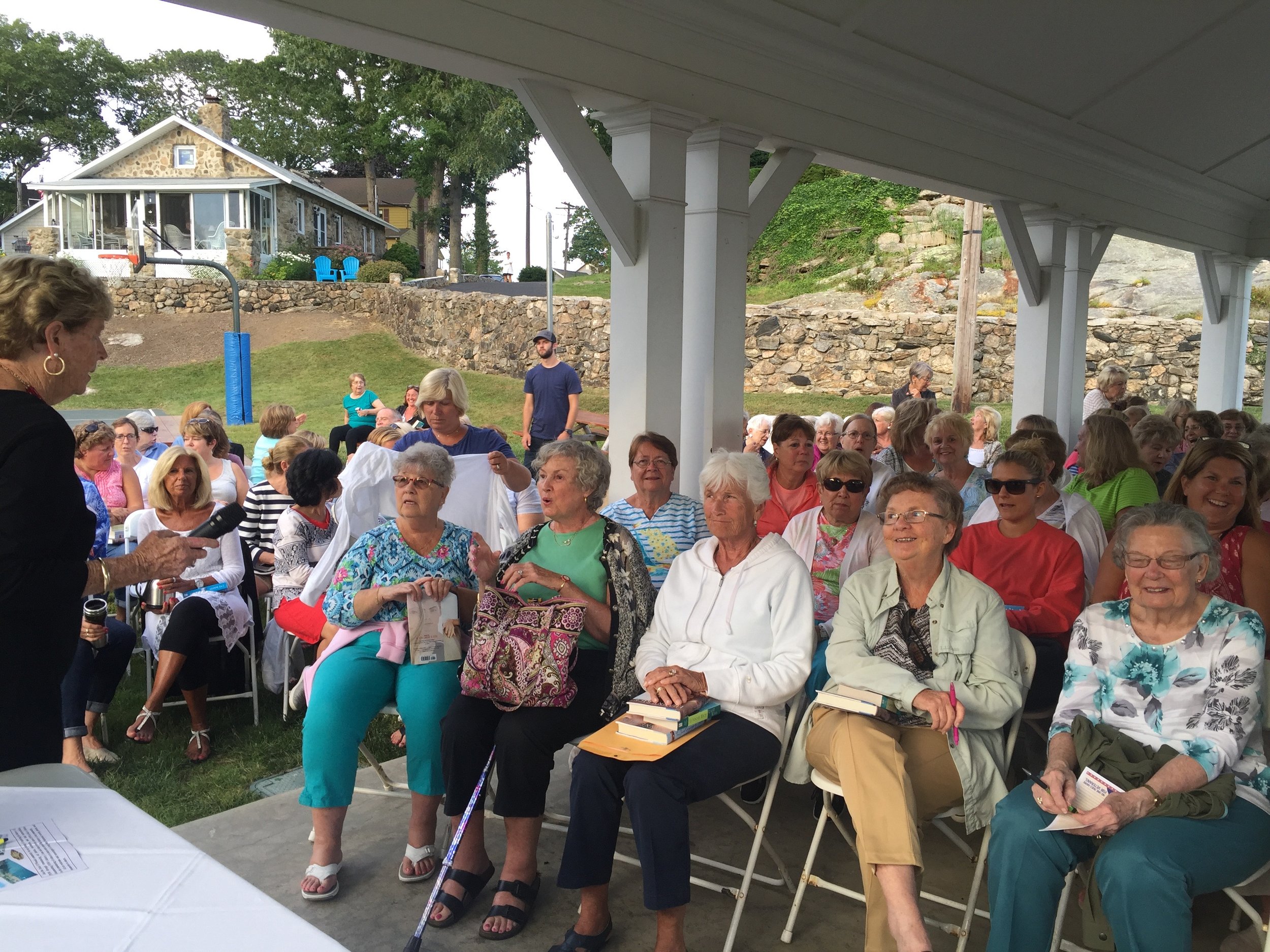 A wonderful crowd of (mostly) Hubbards Point-ers. I grew up here and saw old friends I've known since we were babies on the beach together, new friends I've met in recent years, the children of friends my age, and people who knew my parents since they were teenagers. An incredible place, and I feel so lucky to have been coming here for so long.