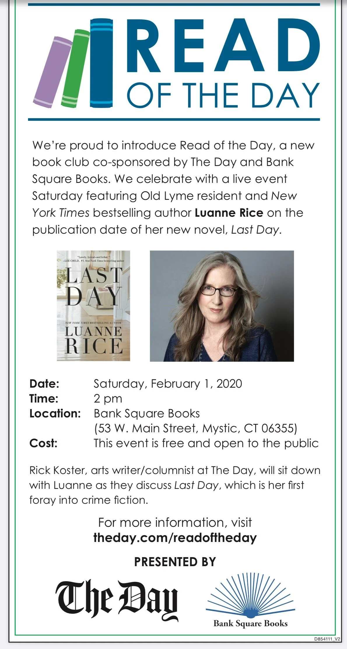 Read of The Day at Bank Square Books