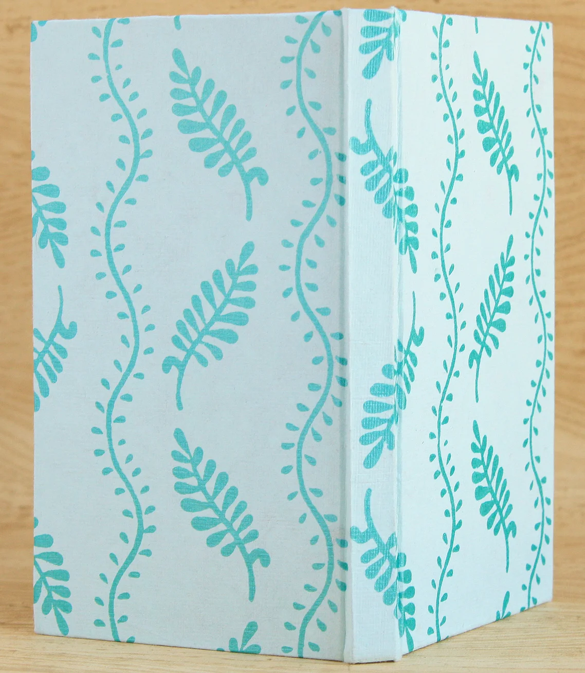 teal-leaf-print-journal-cased-in-open-back.jpg