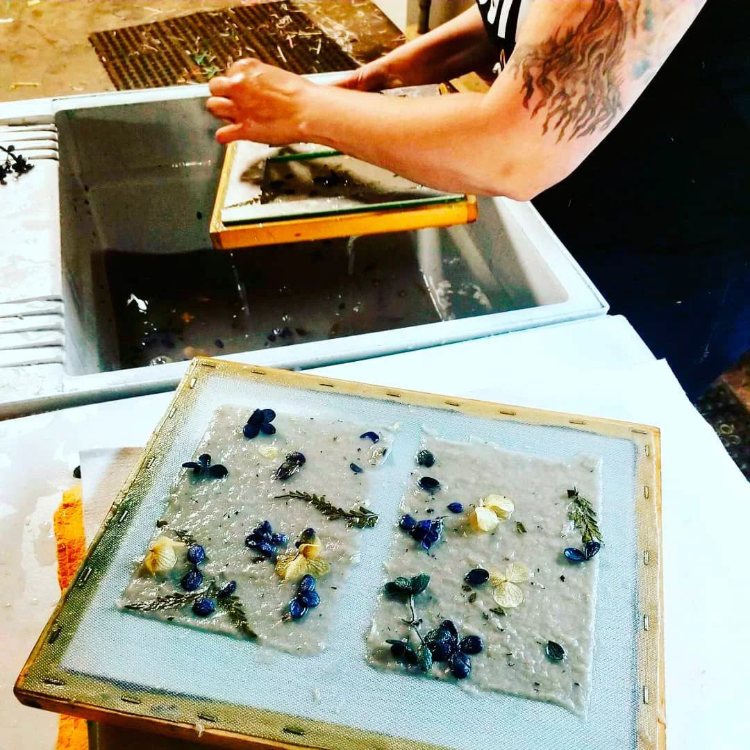 Papermaking Demo at Kenan Center, Lockport NY