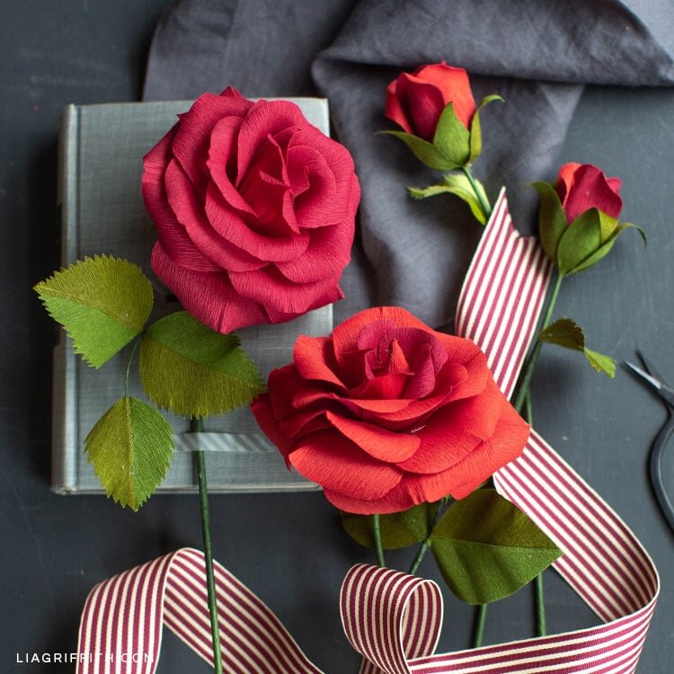 MAKE YOUR OWN HANDMADE LIA GRIFFITH PAPER ROSES — PAPERCRAFT MIRACLES LLC