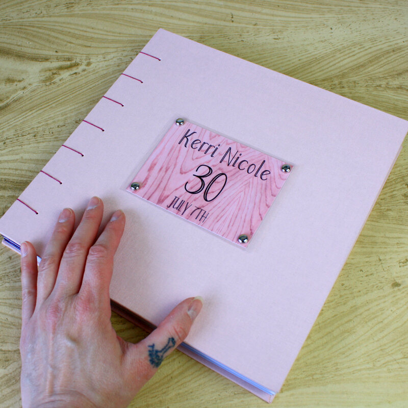 Wedding Anniversary Scrapbook  Custom Leather Books & Photo Albums