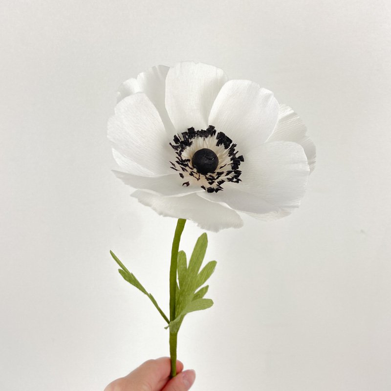 White Anemone Crepe Paper Flower Centerpiece Arrangement & Decoration for  Sale Buffalo — PAPERCRAFT MIRACLES LLC