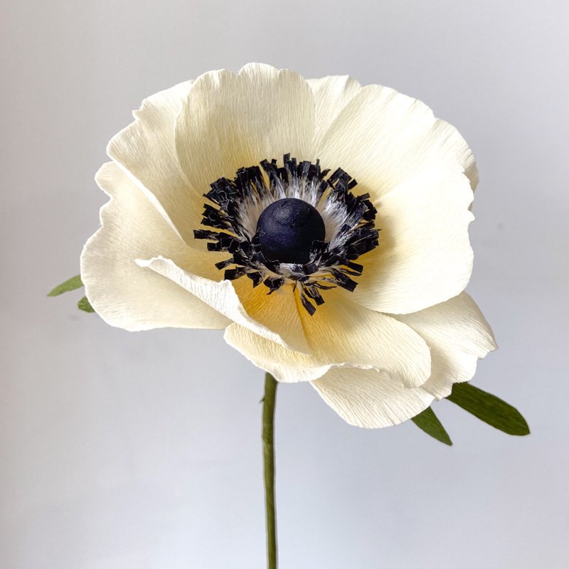 White Anemone Crepe Paper Flower Centerpiece Arrangement & Decoration for  Sale Buffalo — PAPERCRAFT MIRACLES LLC