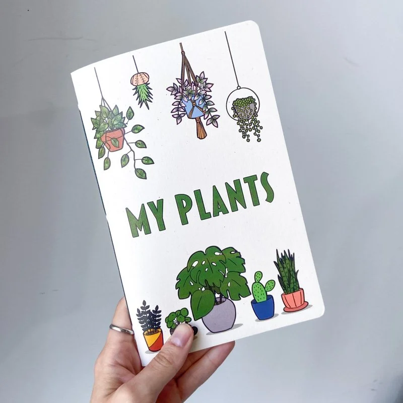 Handmade House Plant Tracking Journal  PAPERCRAFT MIRACLES LLC