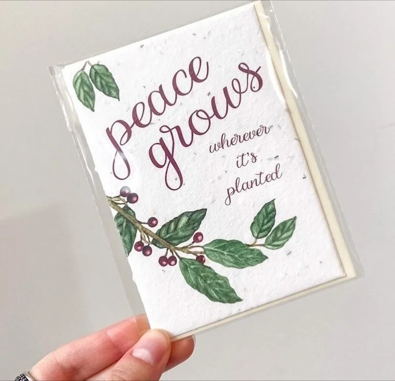 Looking to gift something meaningful this year? Our plantable holiday cards are not only sustainably made from 100% recycled people any pollinator-friendly seeds, but they&rsquo;re handmade with love and a little bit of magic too. 

A gift doesn&rsqu