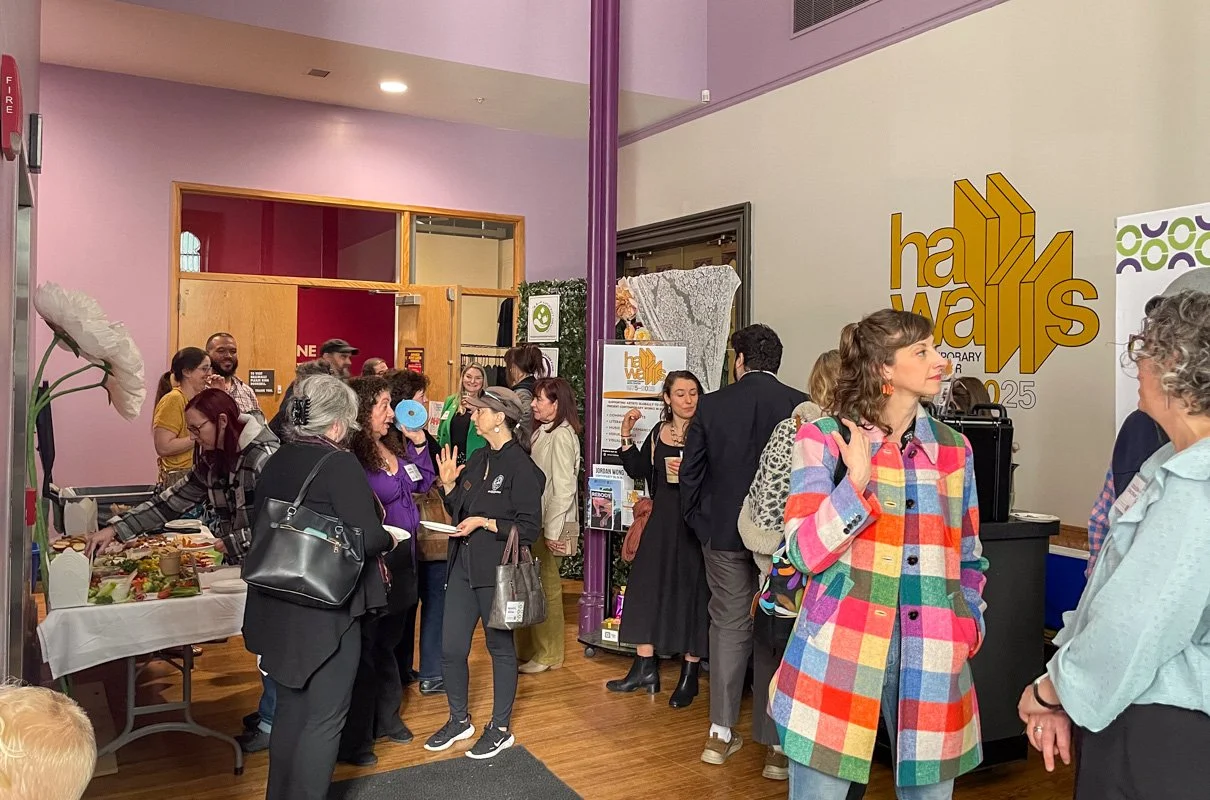 People mingling at a launch party event