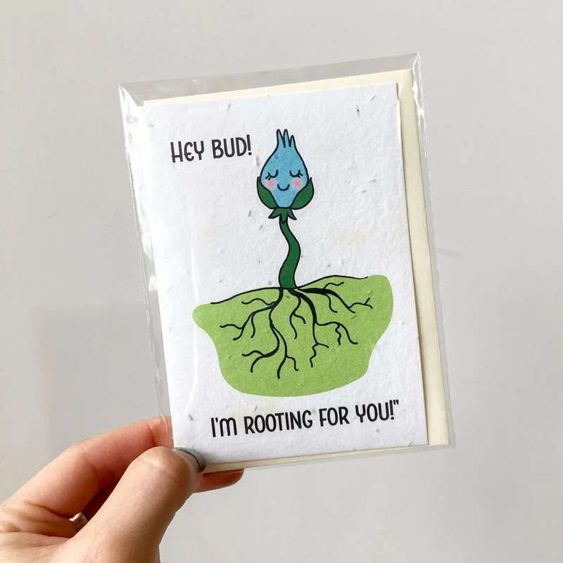 I'M ROOTING FOR YOU HANDMADE GREETING CARD