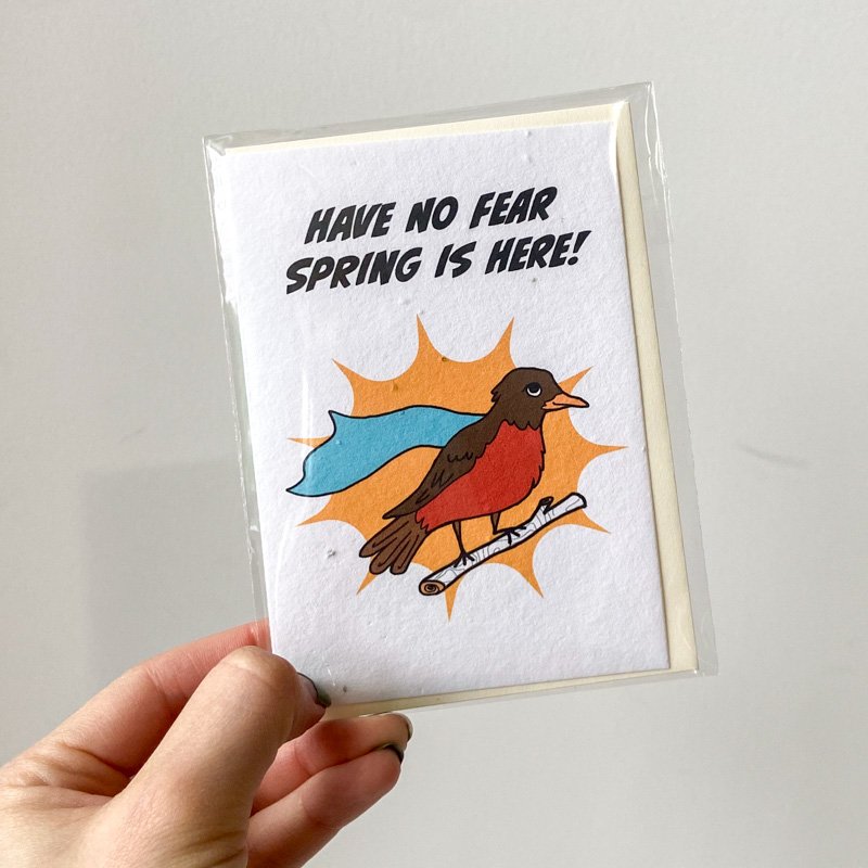 SPRING IS HERE HANDMADE GREETING CARD