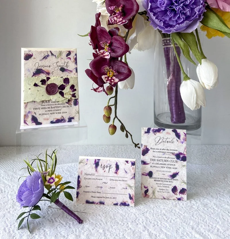 Handmade sustainable paper goods by Papercraft Miracles