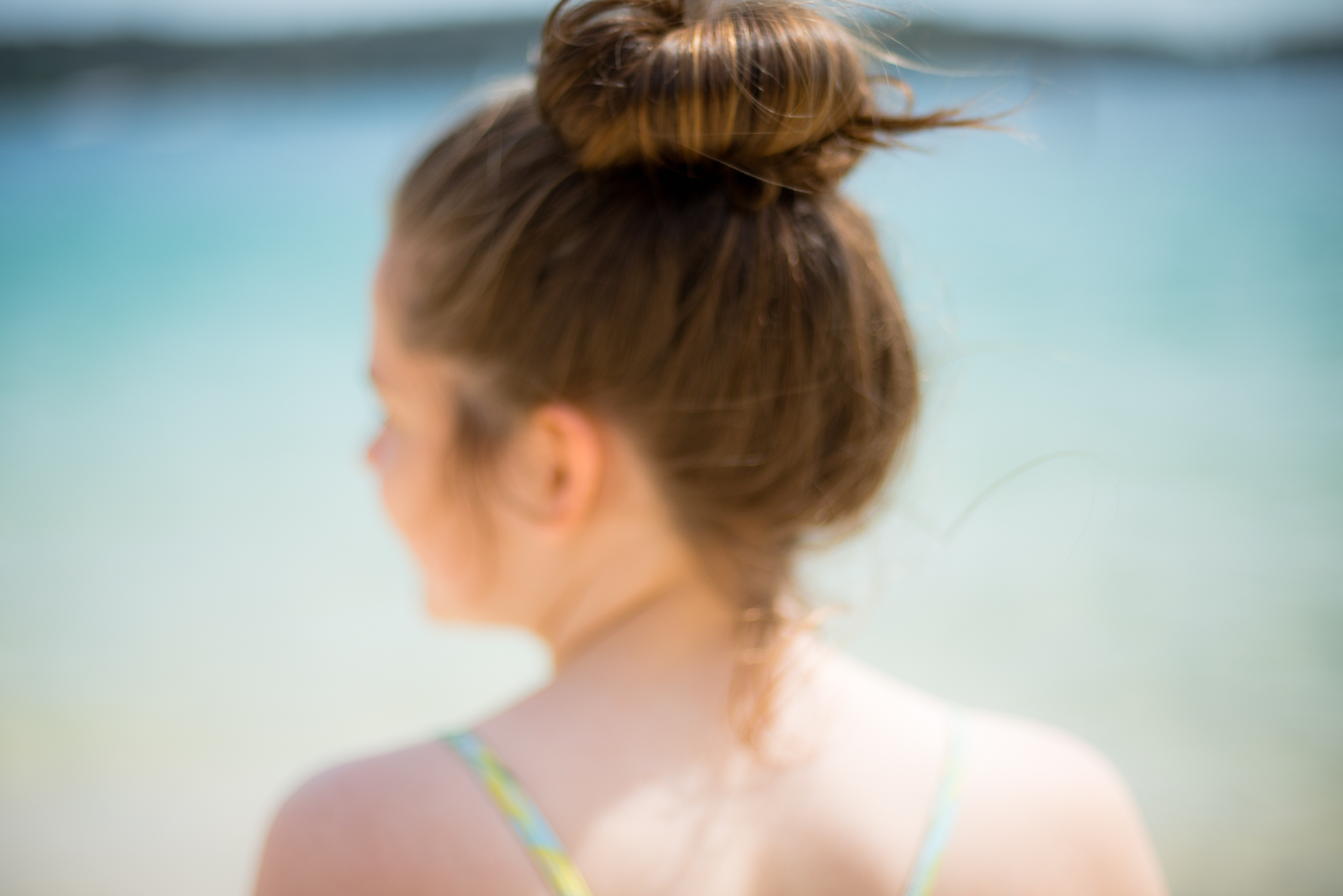 Sydney Photography by Cindy Cavanagh. A girl swims at Nielsen's Park in Vaucluse.