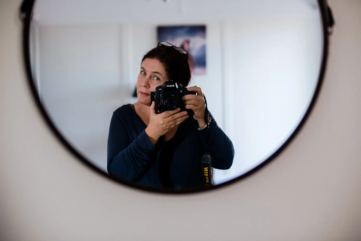 self-portrait in the mirror