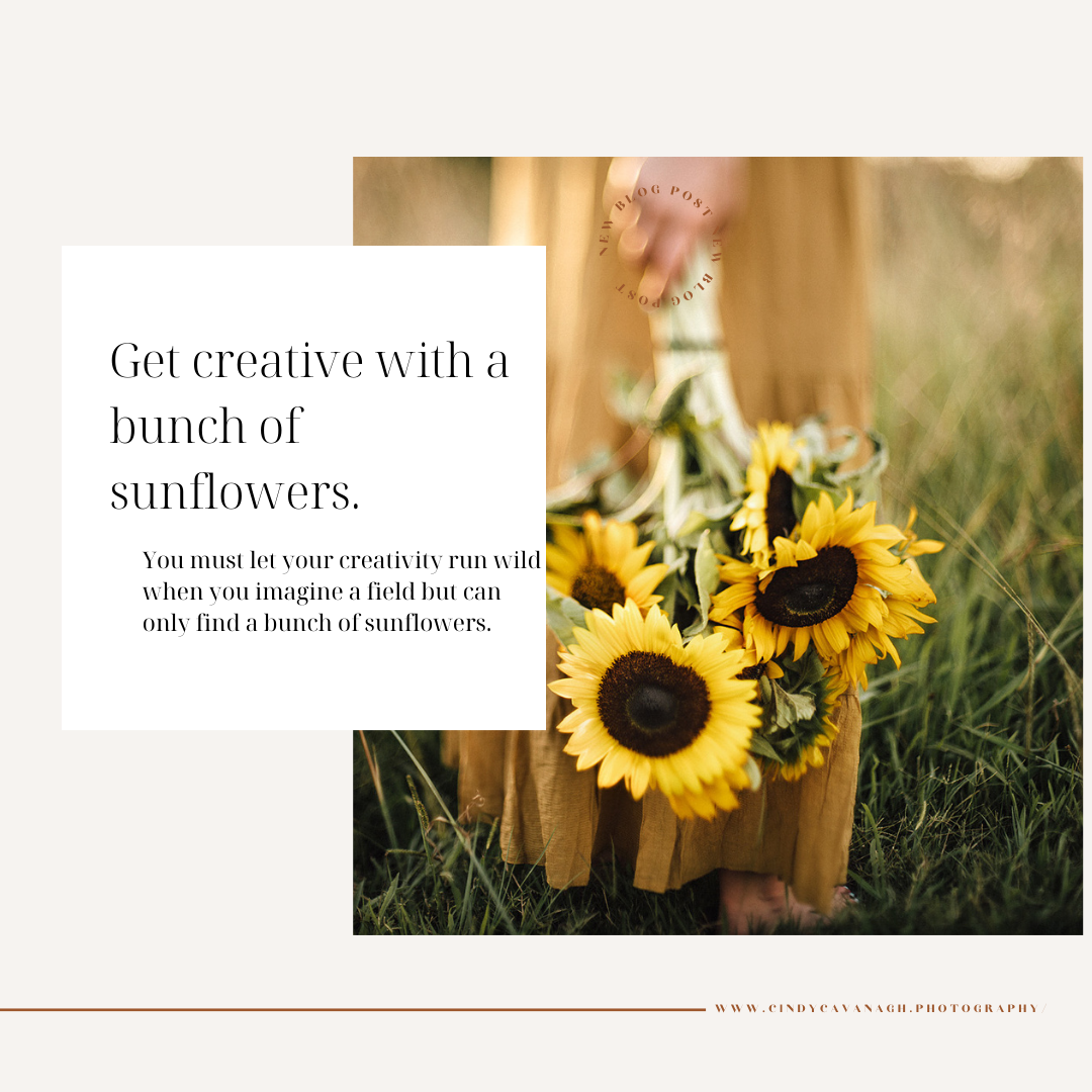 GET CREATIVE WITH A BUNCH OF SUNFLOWERS