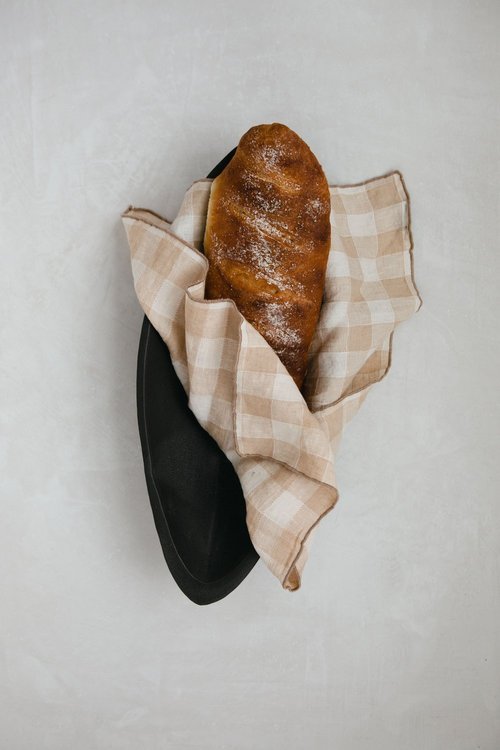 HOMEMADE BAGUETTE WITH HERB BUTTER