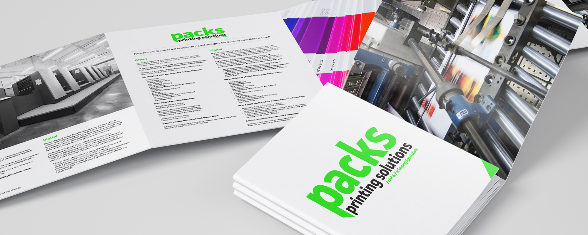 Packs Printing Solutions Marketing Collateral