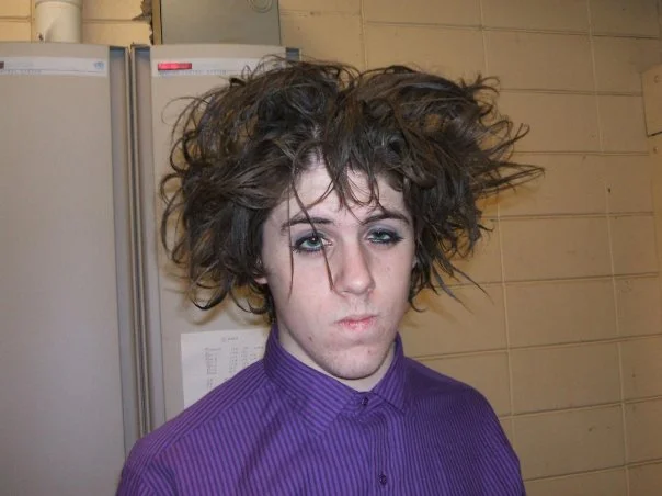 Jarid dressed up as Robert Smith of The Cure - Photo Credit Maddy Quesnell