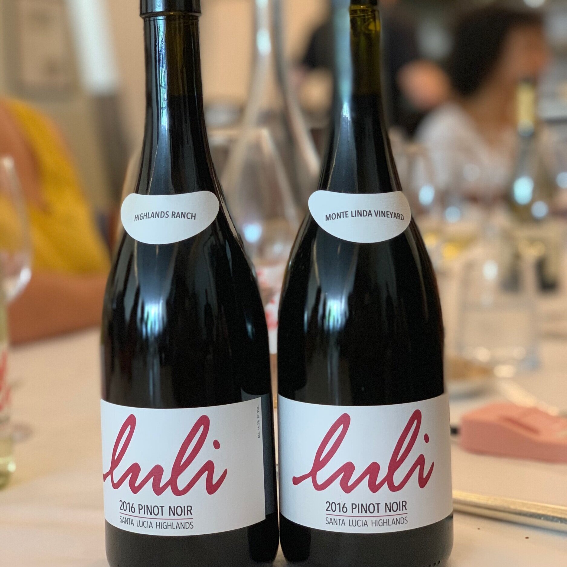 Luli single vineyard Pinot Noir offerings