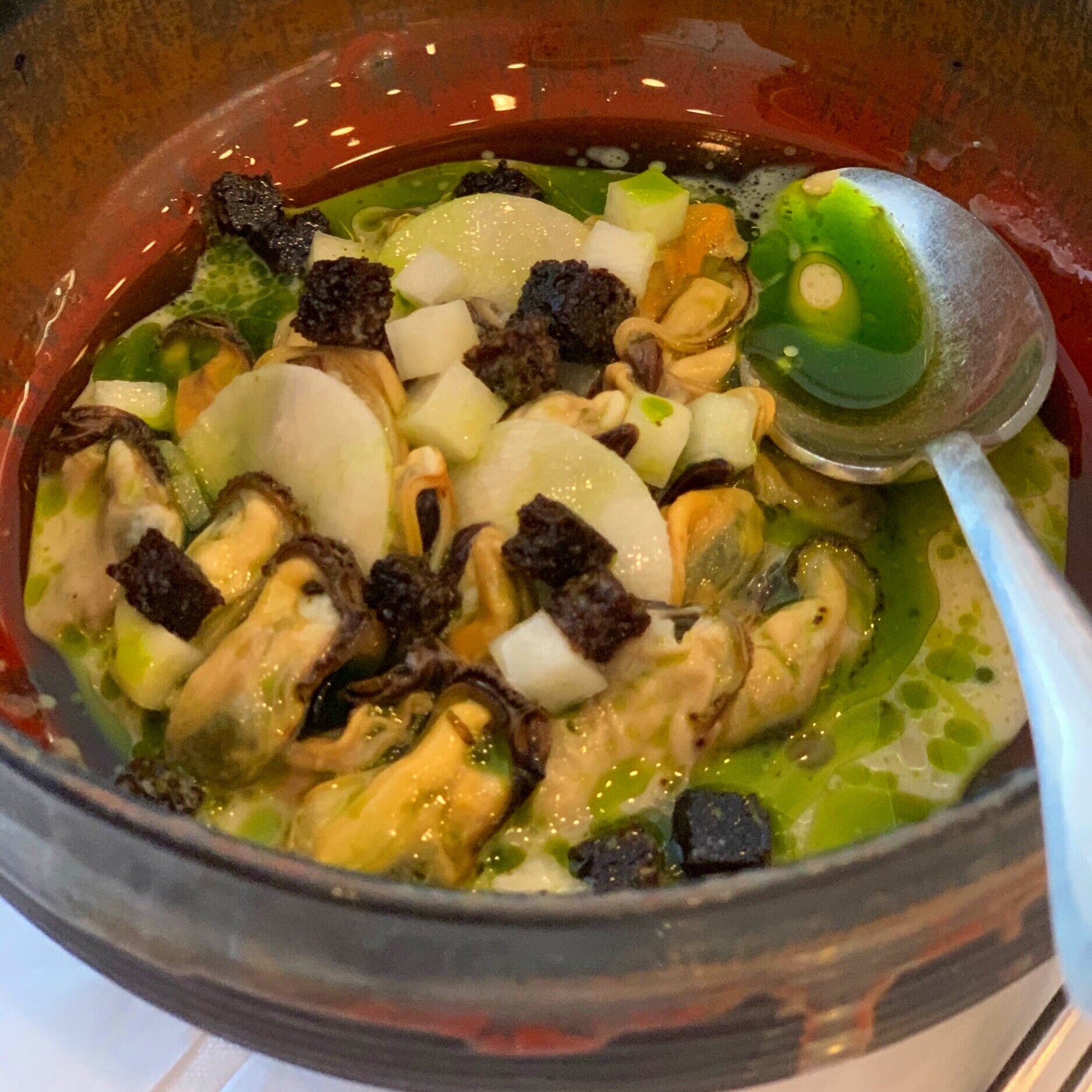 The mussels were an especially delicious pairing with the Luli Sauvignon Blanc.
