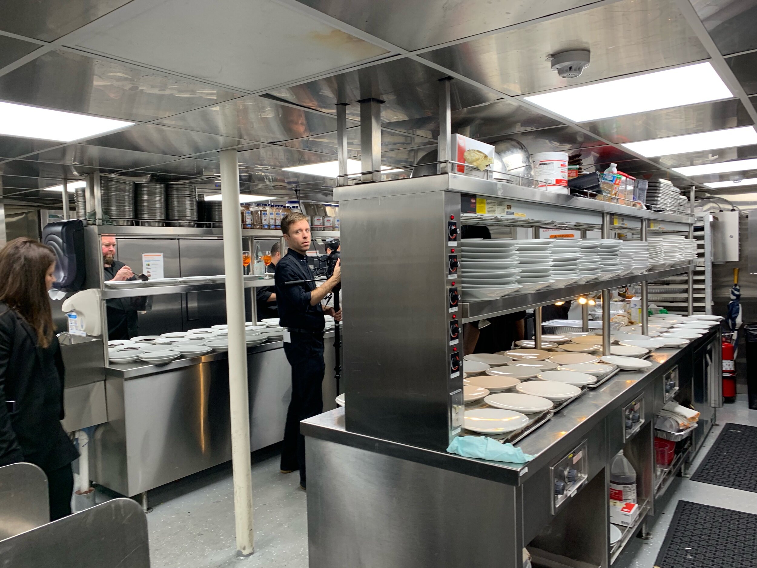 The galley kitchen
