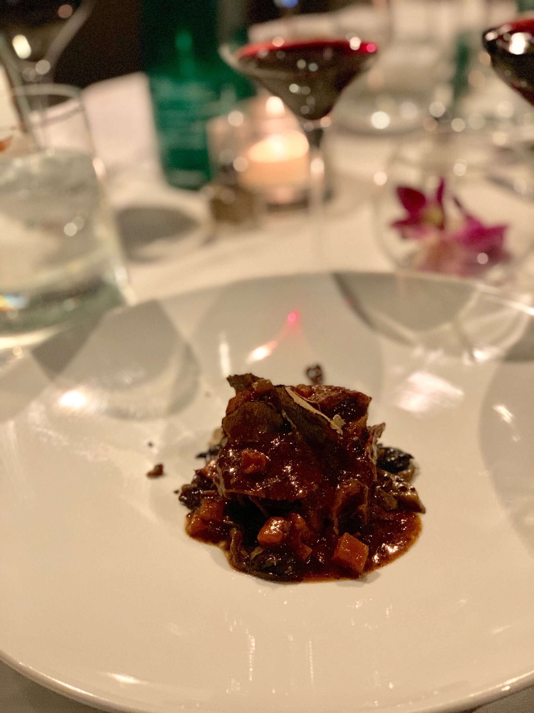 Chef Tony Priolo’s braised short rib was perfect with the Brunello di Montalcino