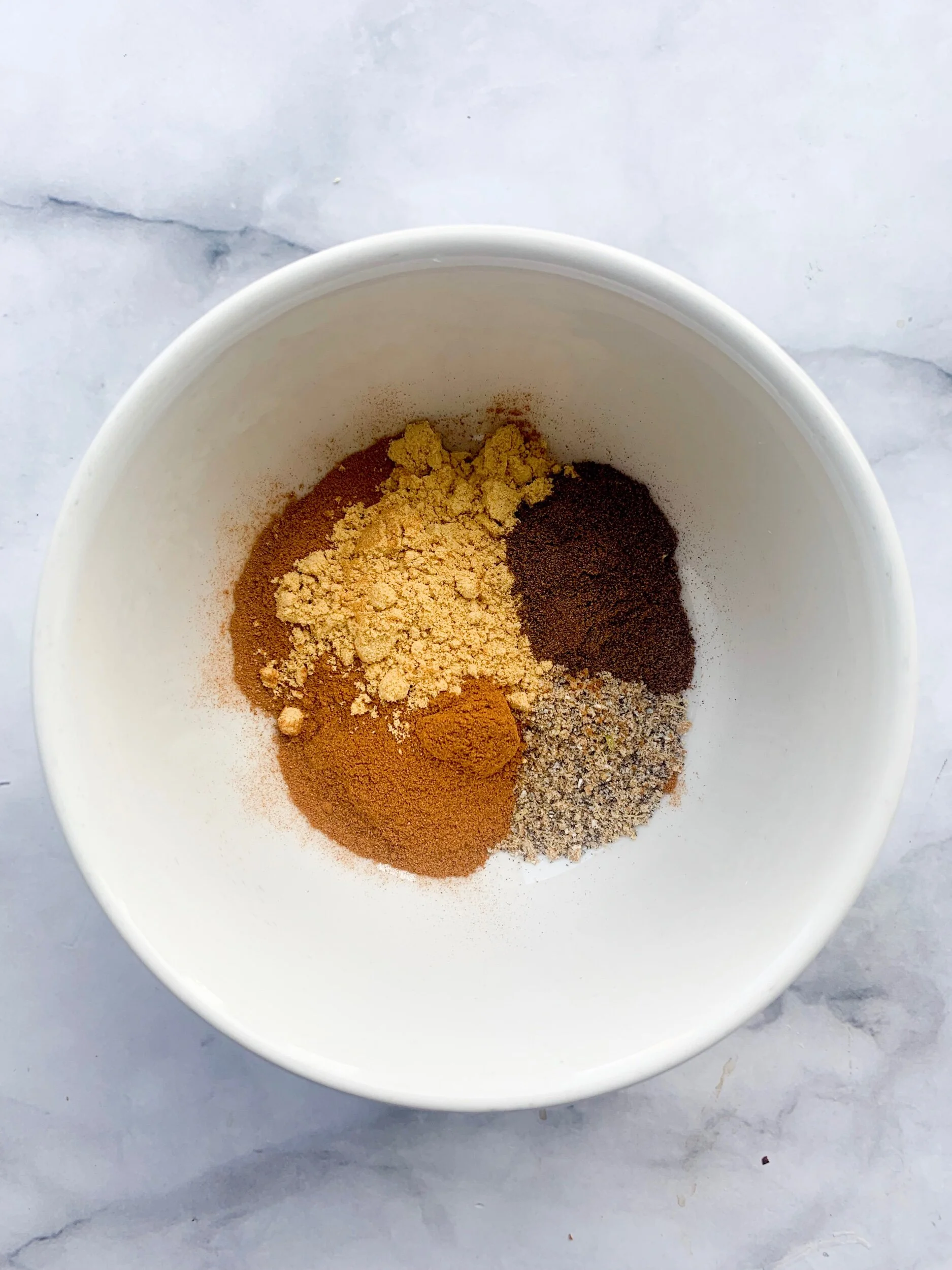 Chai spices include cinnamon, cloves, allspice, ginger and cardamom is a must!