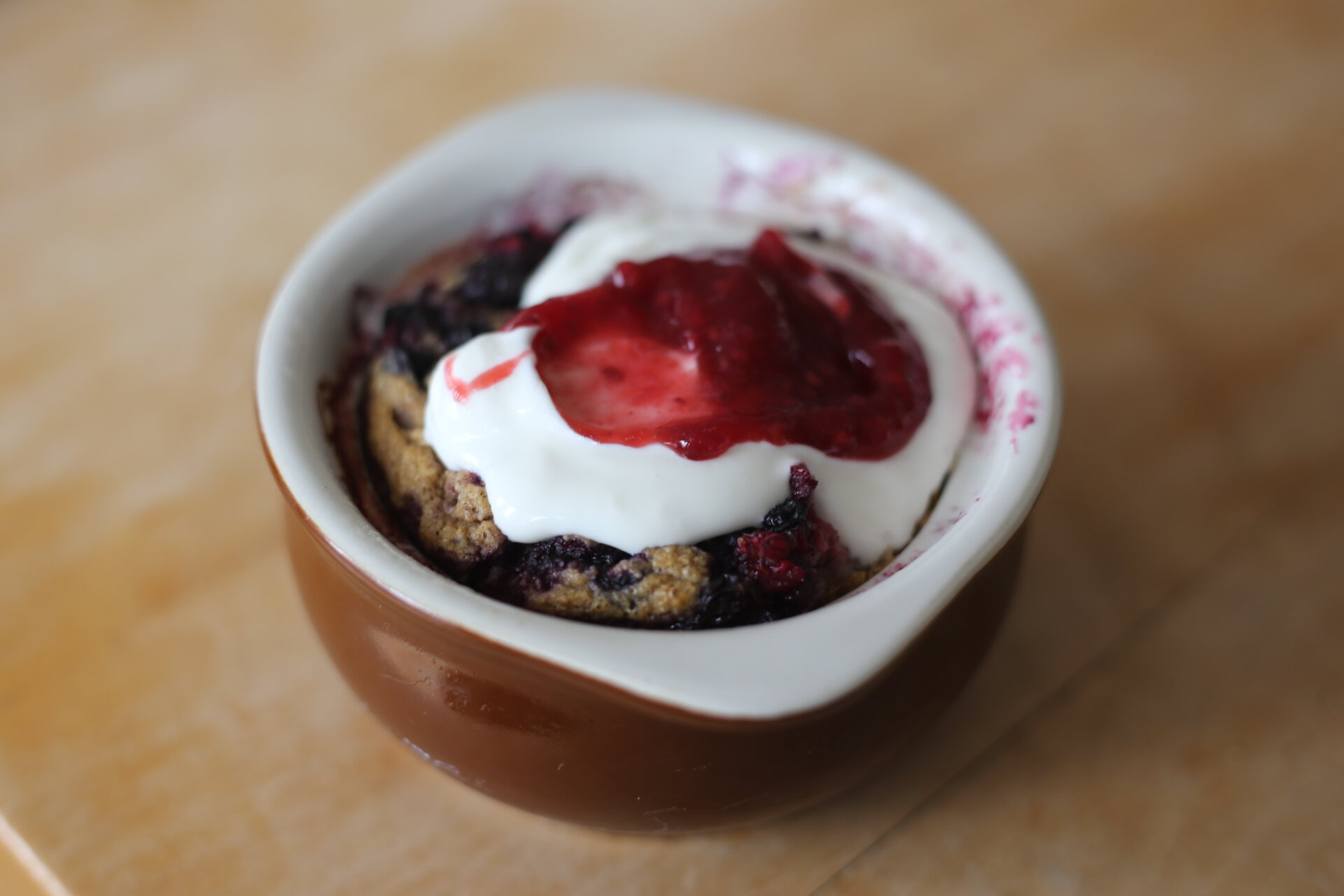 Mixed Berry with Greek Yogurt &amp; Raspberry Compote