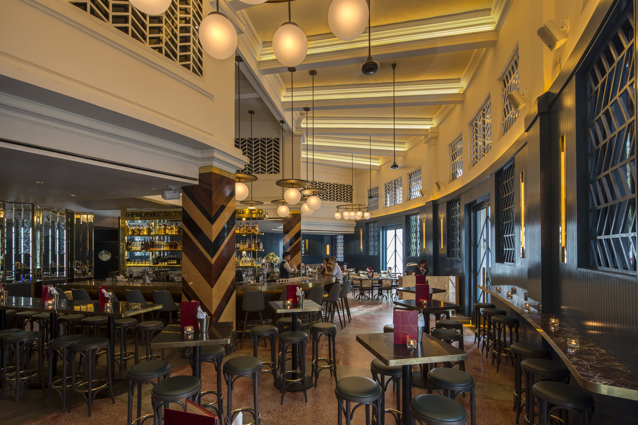 Indoor Bar High Tables Seated: 48 | Standing: 80