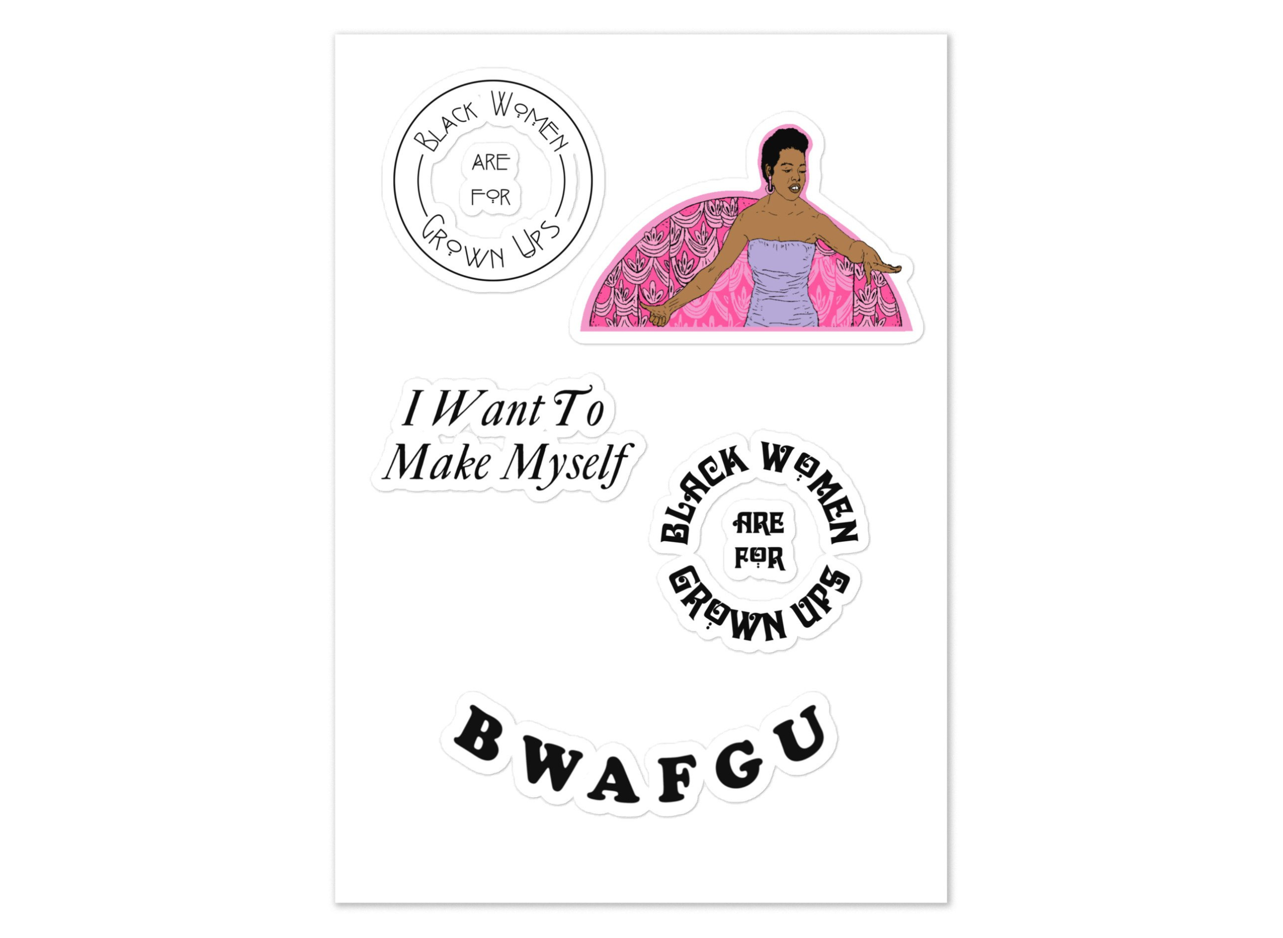BWAFGU Statement Stickers