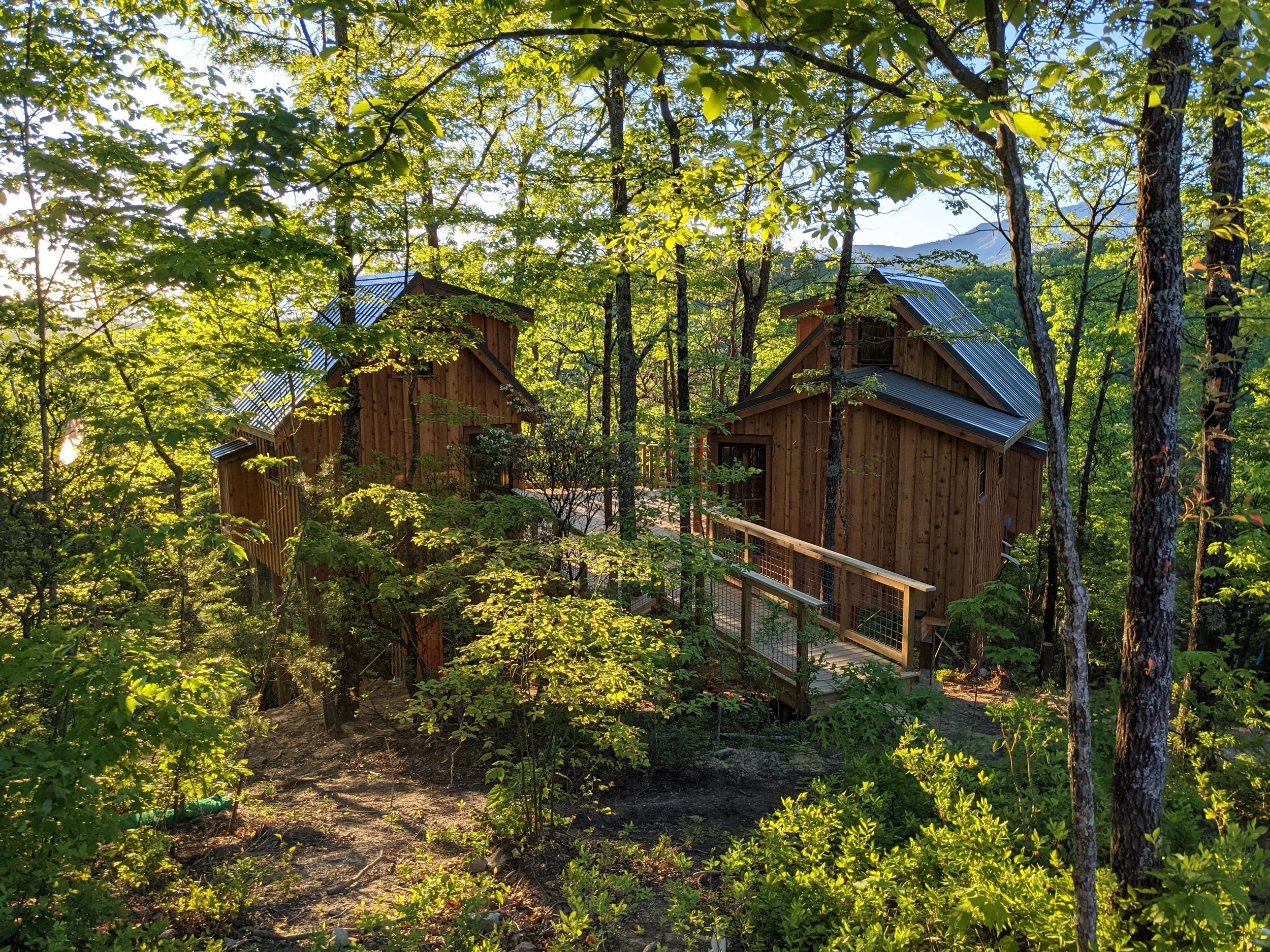  treehouse grove treehouse, 1 of 8 built during year long build in Smoky Mountains 