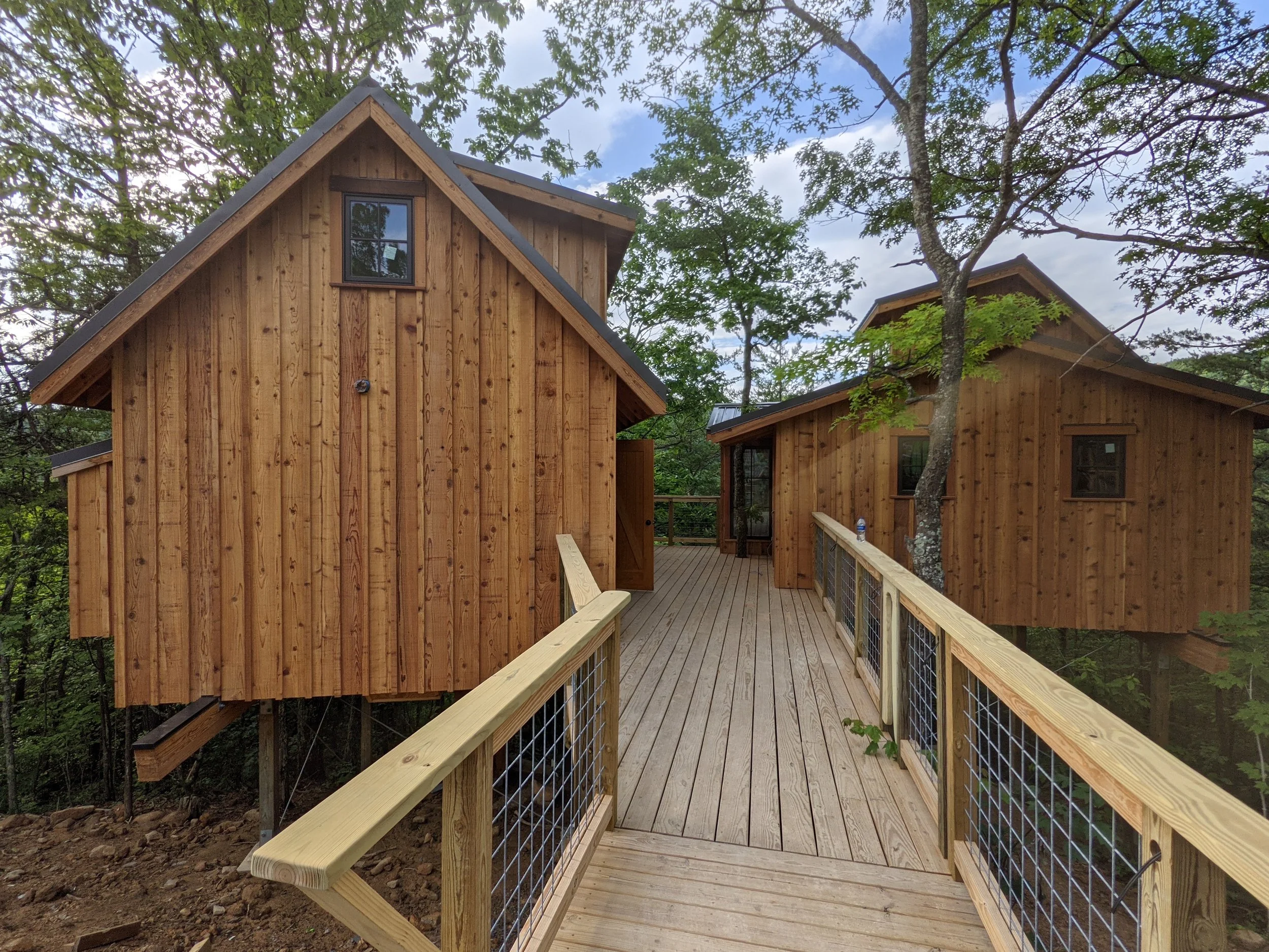  treehouse grove treehouse, 1 of 8 built during year long build in Smoky Mountains 