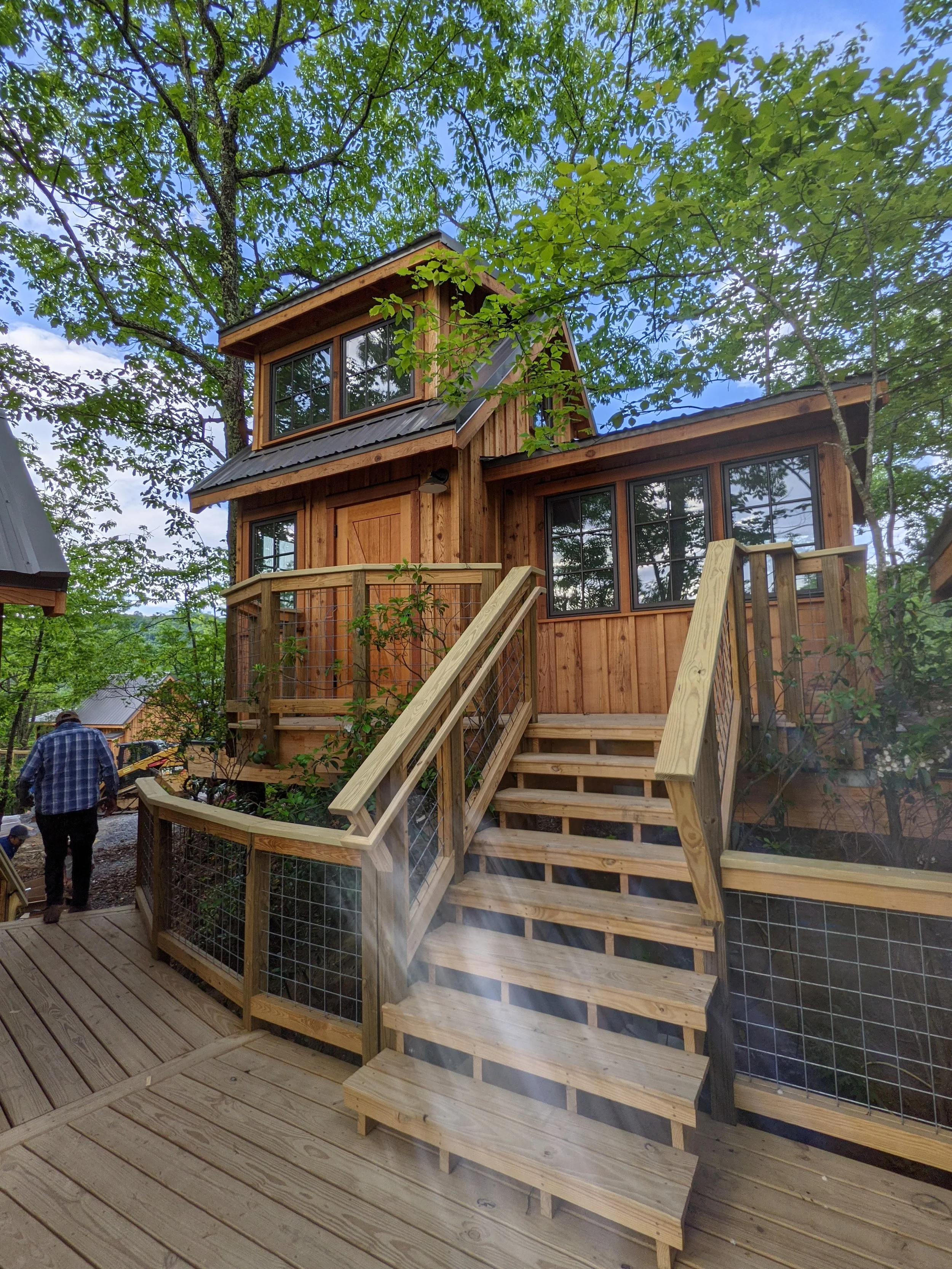  treehouse grove treehouse, 1 of 8 built during year long build in Smoky Mountains 