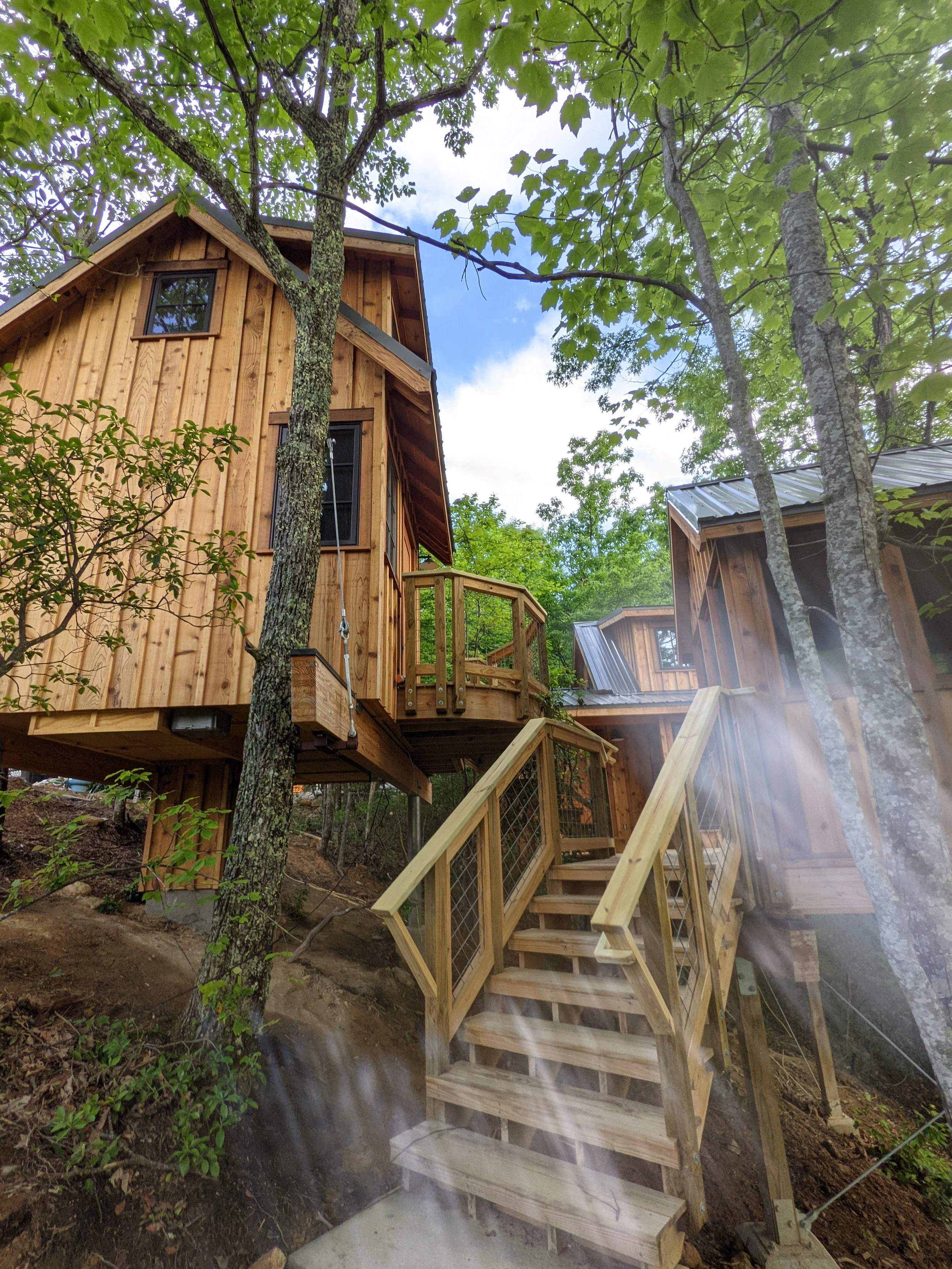  treehouse grove treehouse, 1 of 8 built during year long build in Smoky Mountains 