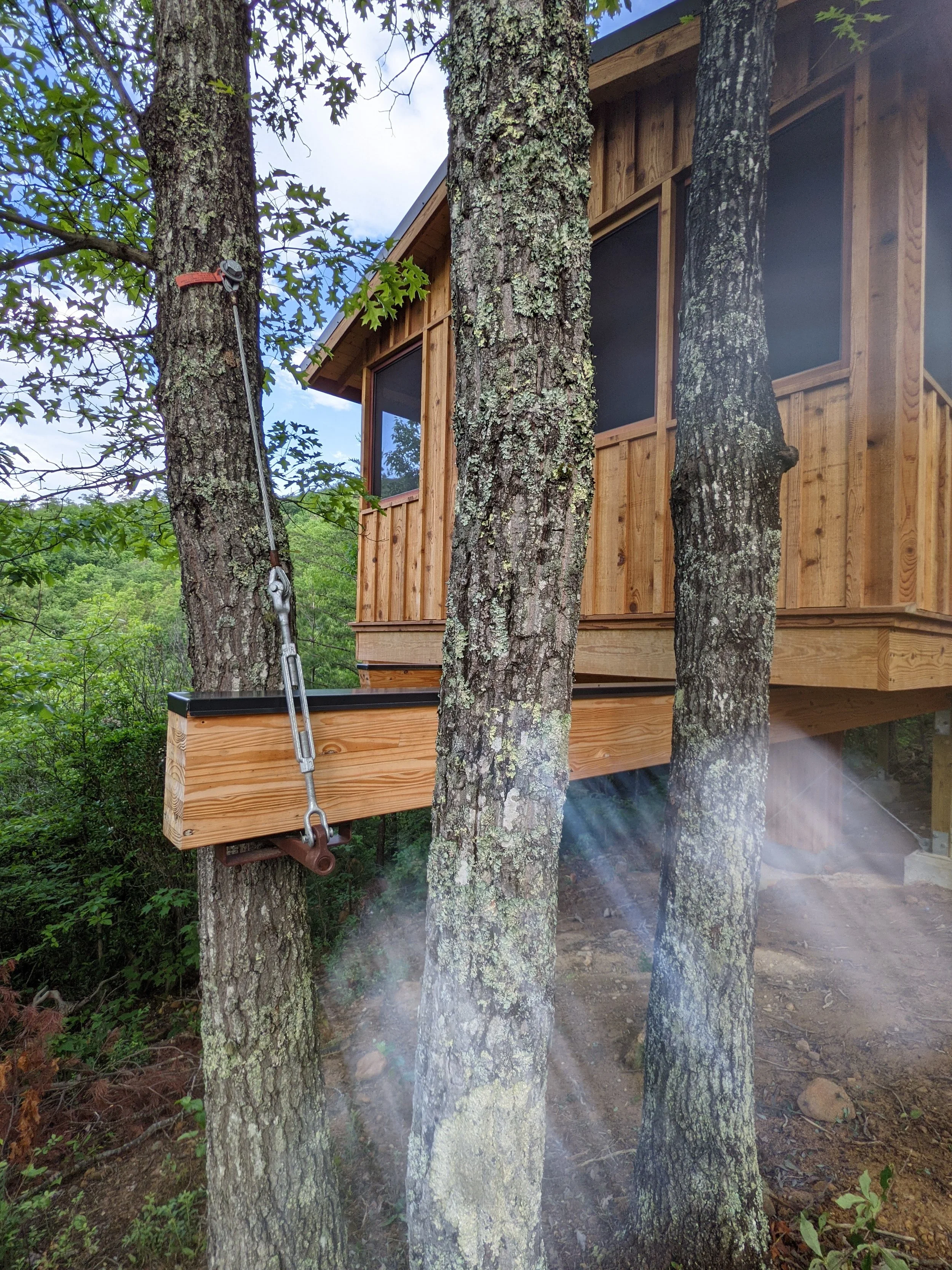  treehouse grove treehouse, 1 of 8 built during year long build in Smoky Mountains 