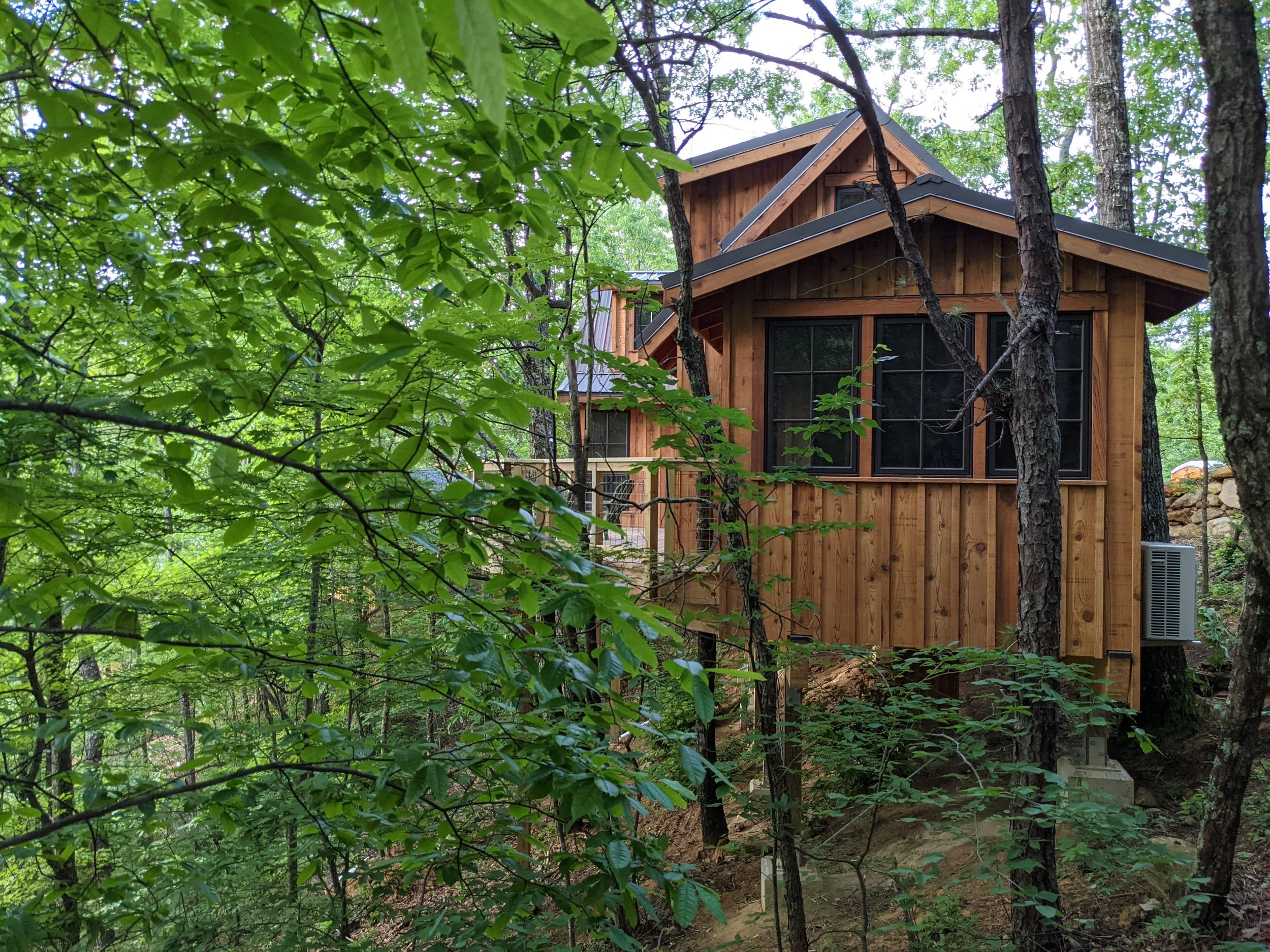  treehouse grove treehouse, 1 of 8 built during year long build in Smoky Mountains 