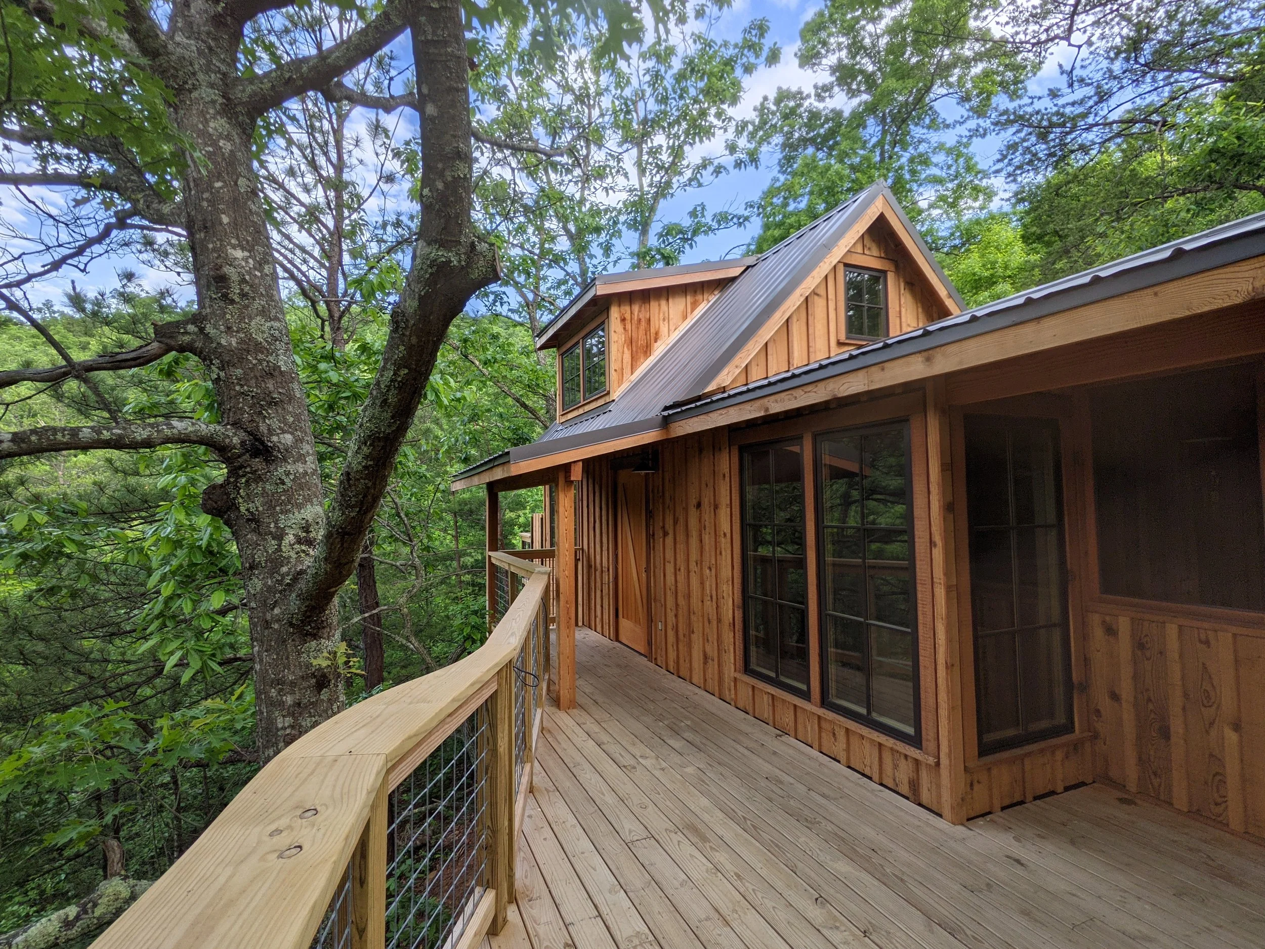  treehouse grove treehouse, 1 of 8 built during year long build in Smoky Mountains 