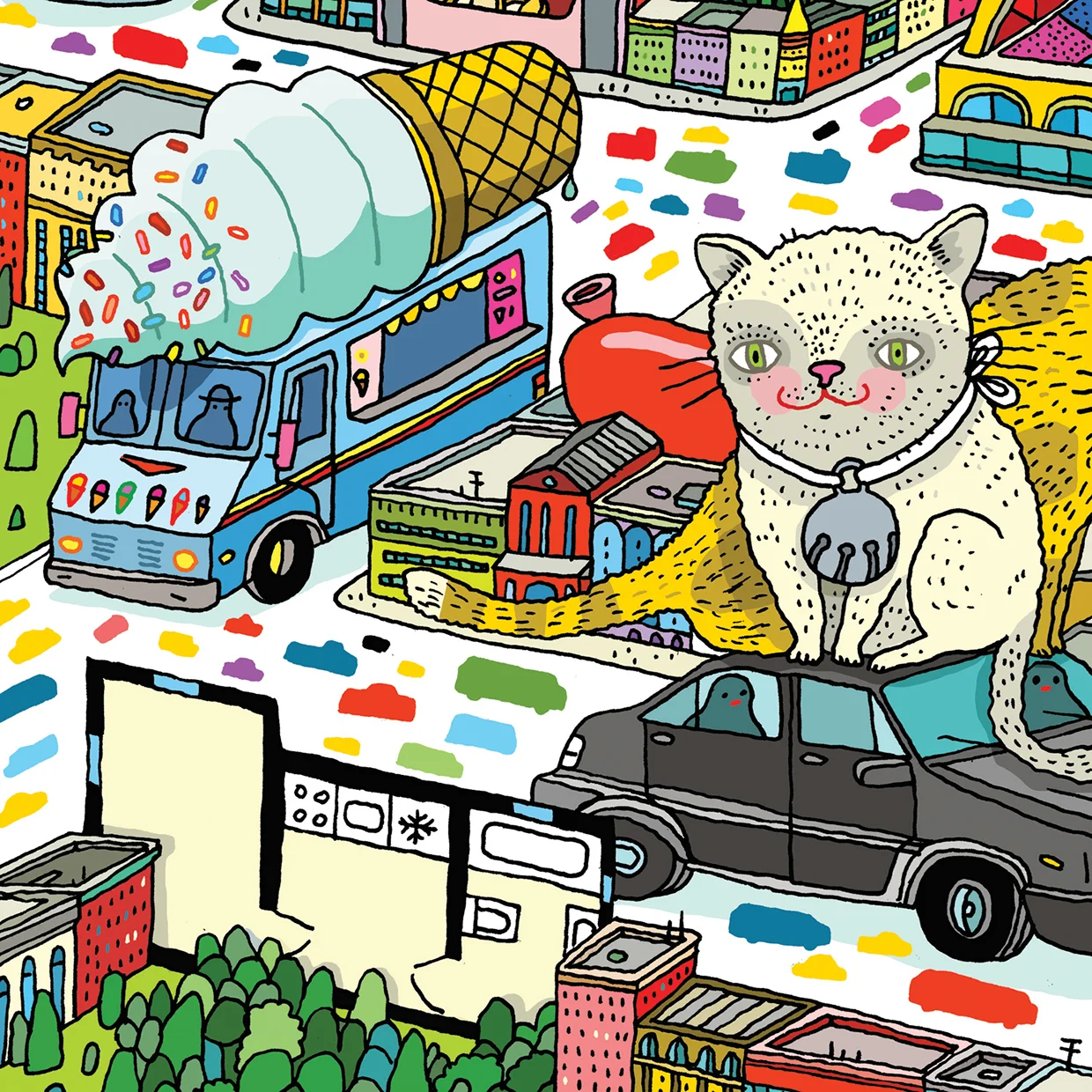 UBER illustration detail
