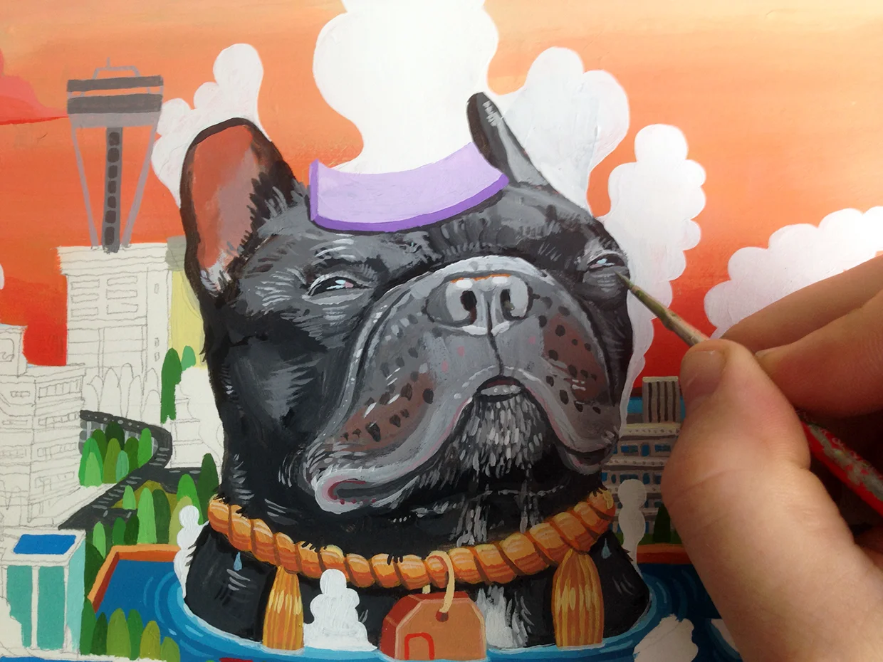 FRENCH BULL ISLAND Chubu detail! 