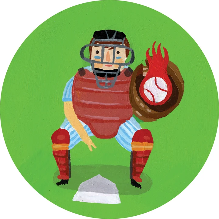 iPOP BASEBALL MAGNET detail