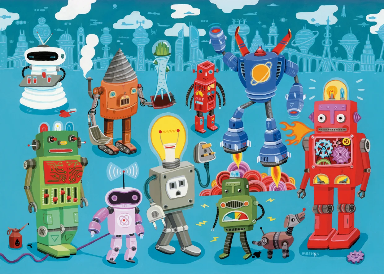 Full painted ROBOT ART