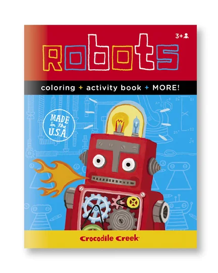 ROBOT coloring / activity book