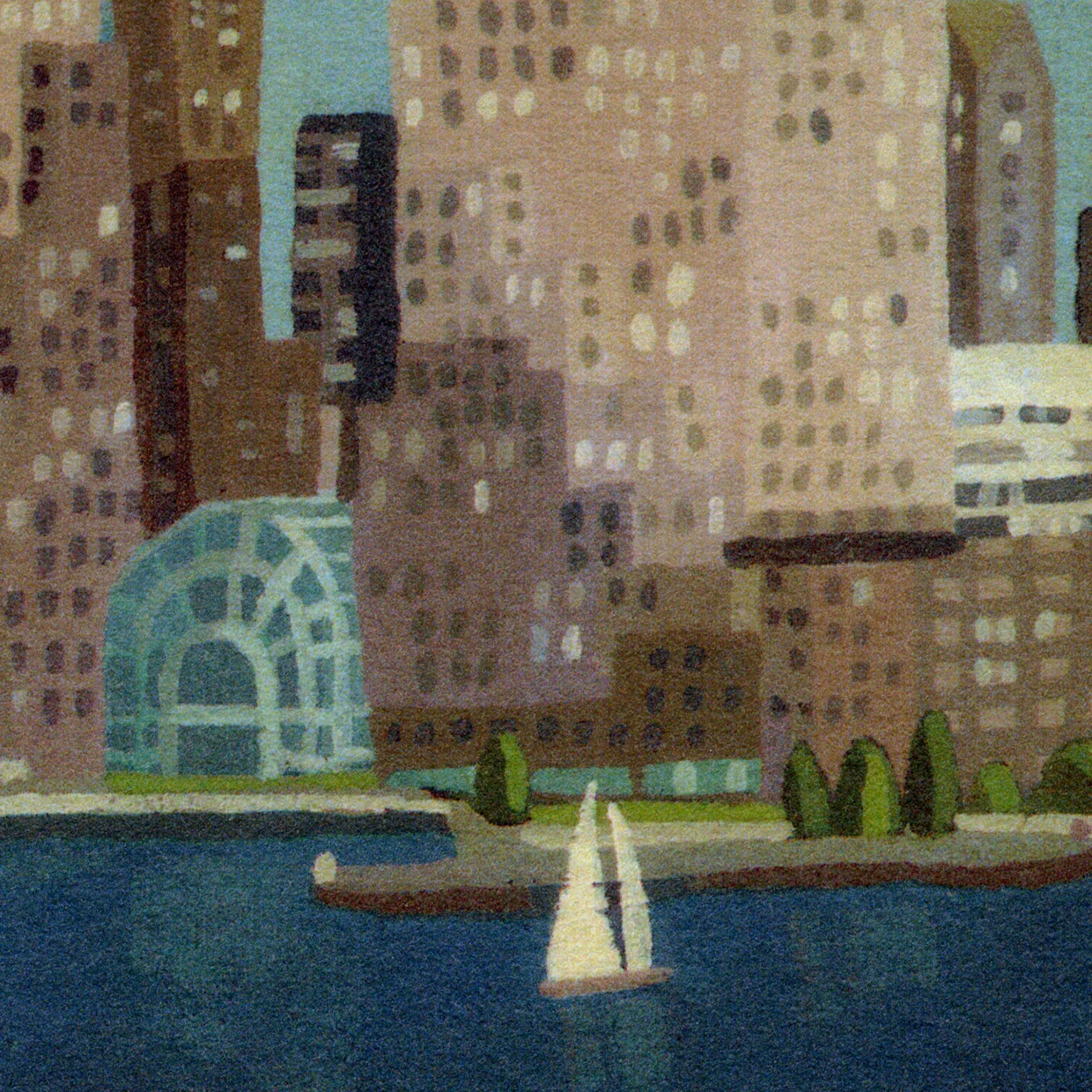  "The Giants" inspired by N.C. Wyeth's "The Giant" &nbsp;2001, Acrylic on Arches Paper DETAIL 