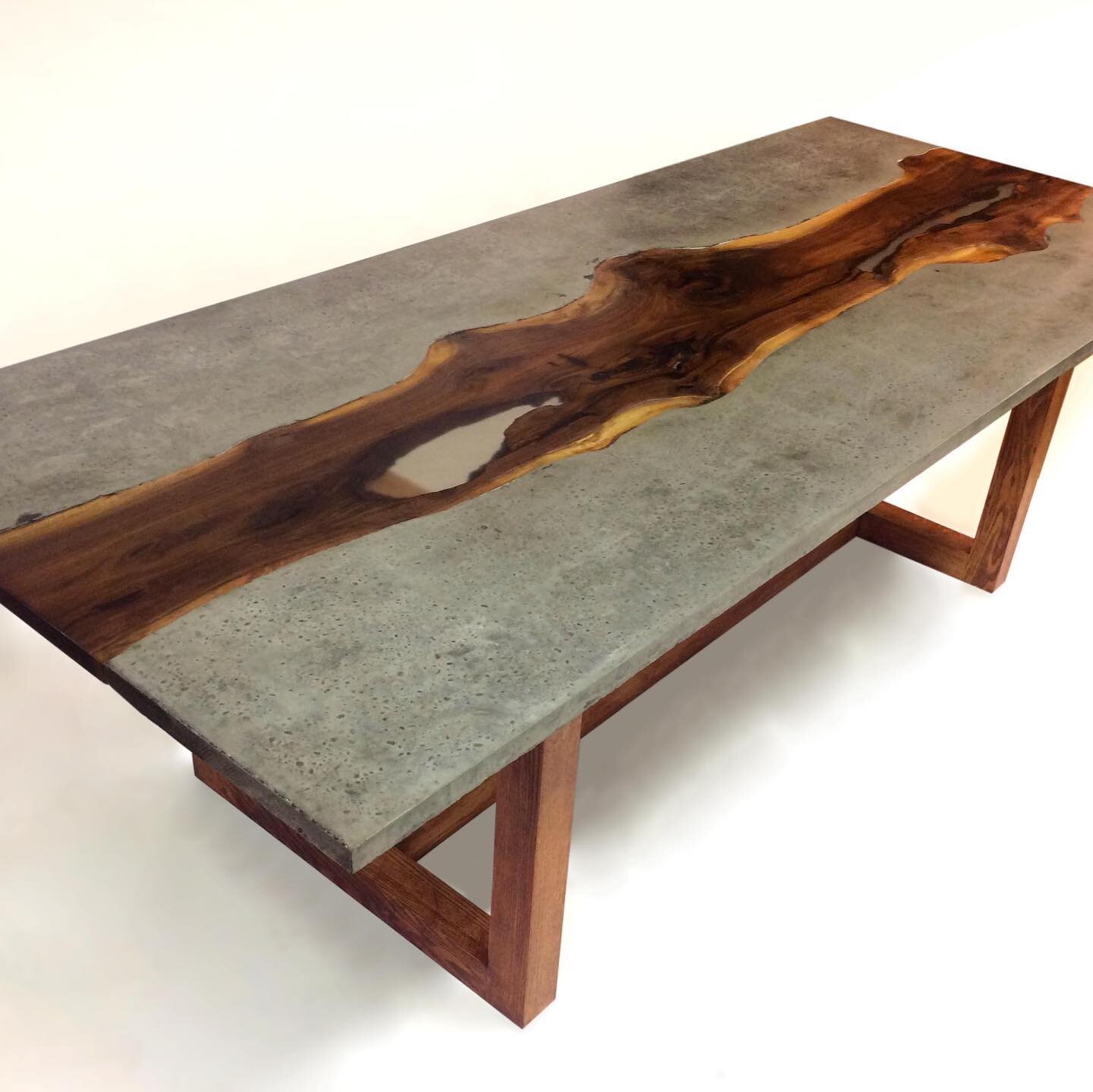 Custom concrete and live edge wood dining tables available for order! #furnituredesign #table #diningroom #diningtable #design #interiordesign #custom #customfurniture #furniture #woodwork #woodworker #artist #artistsoninstagram #luxury #luxurylifest