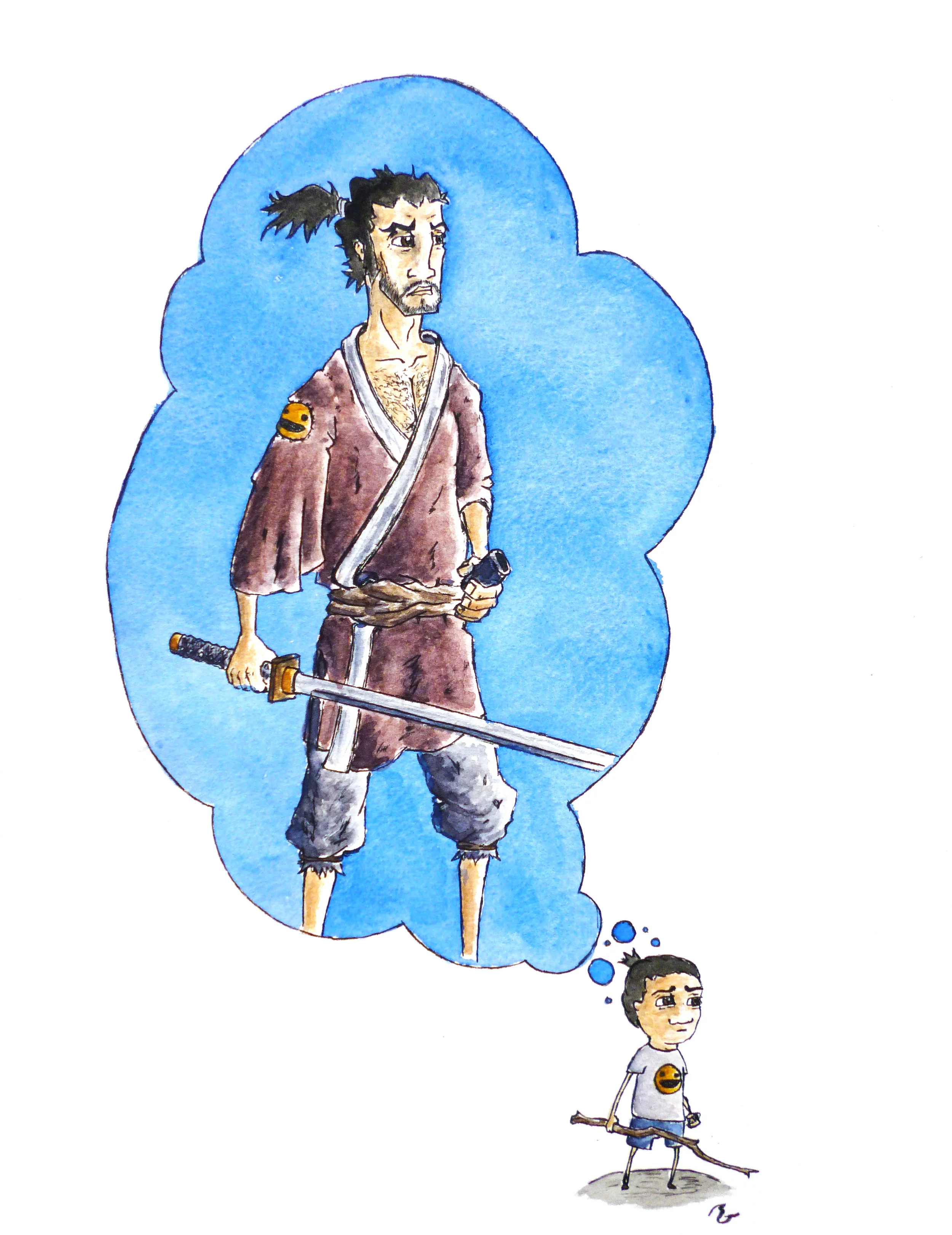 Swordsman (2011) 9x12 Inches 