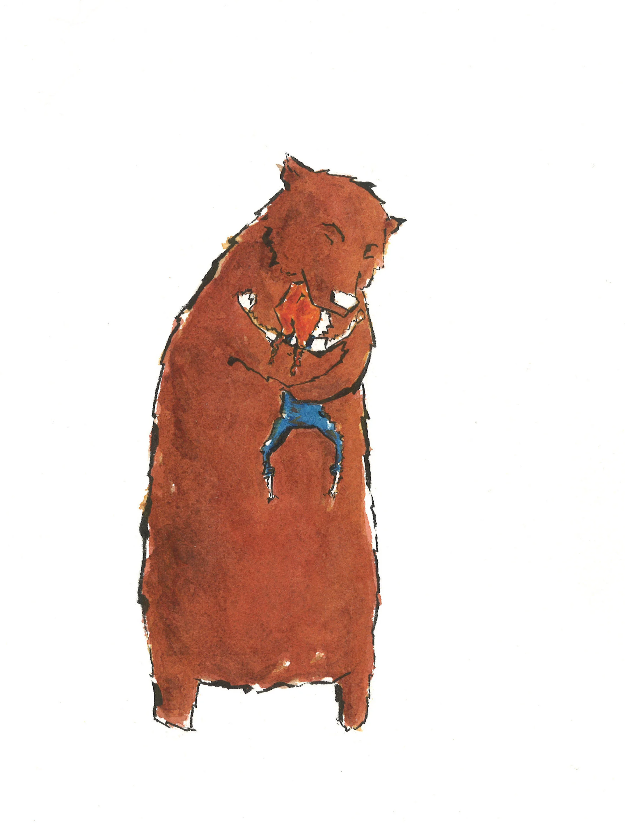 Big Bear Hug (2013) 10x8 Inches