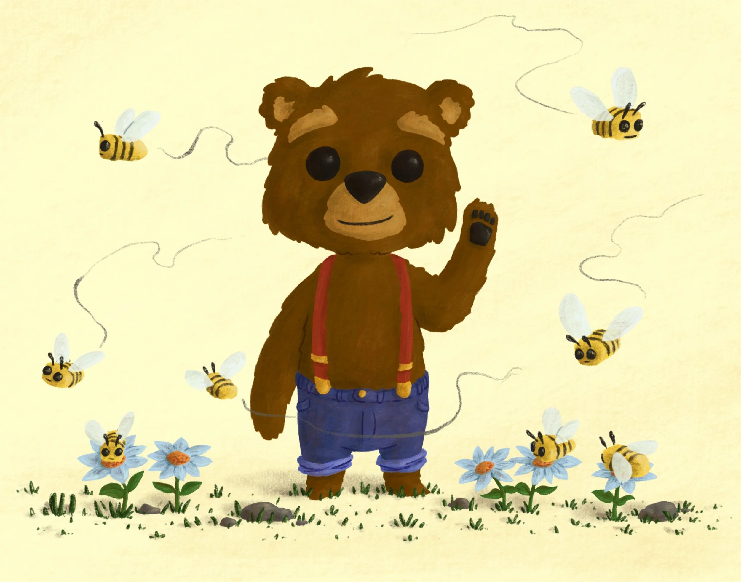 Bear and the Bees (2018) 11x14