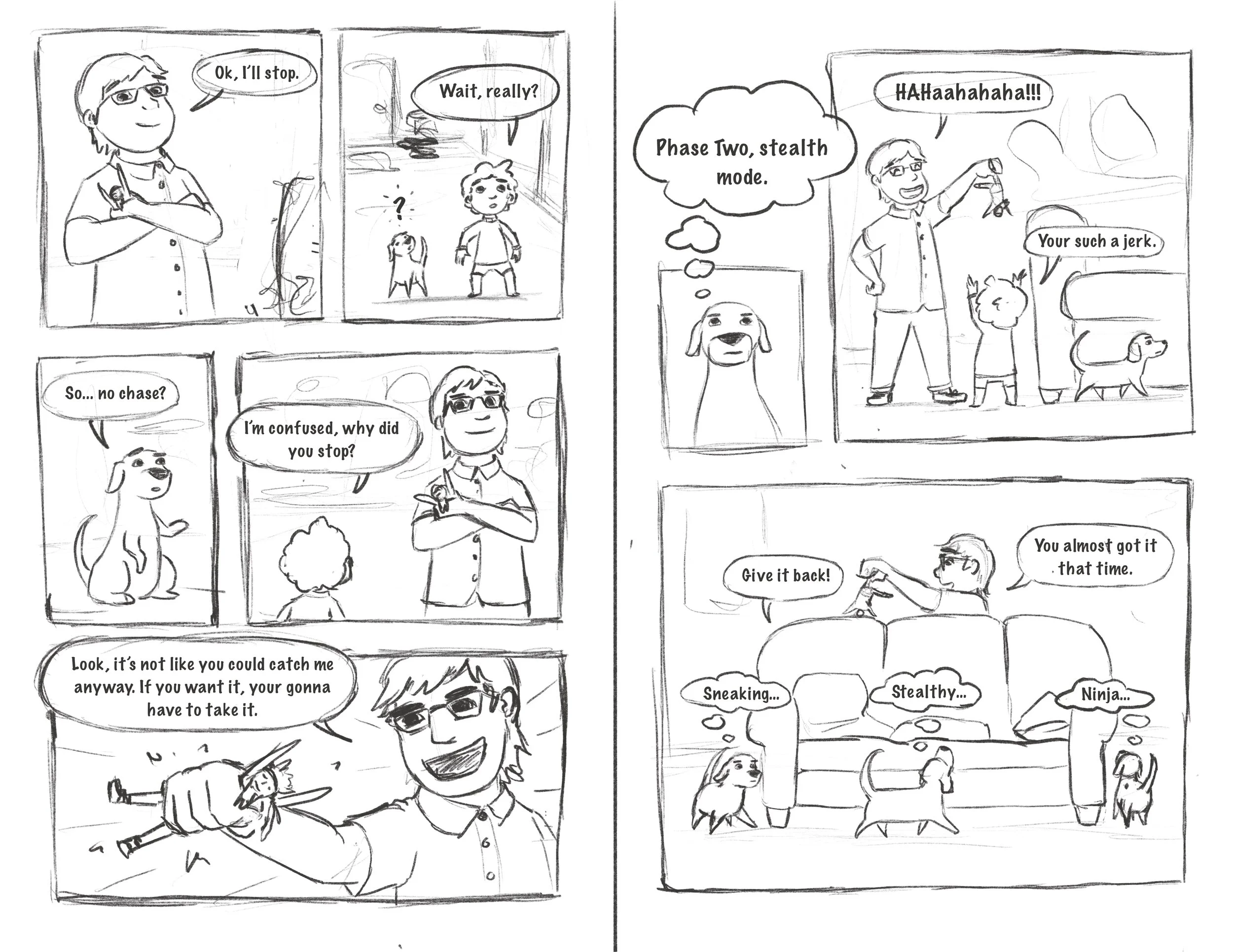 "Wild Beasts for Hire": Graphic Novel rough page 003-004