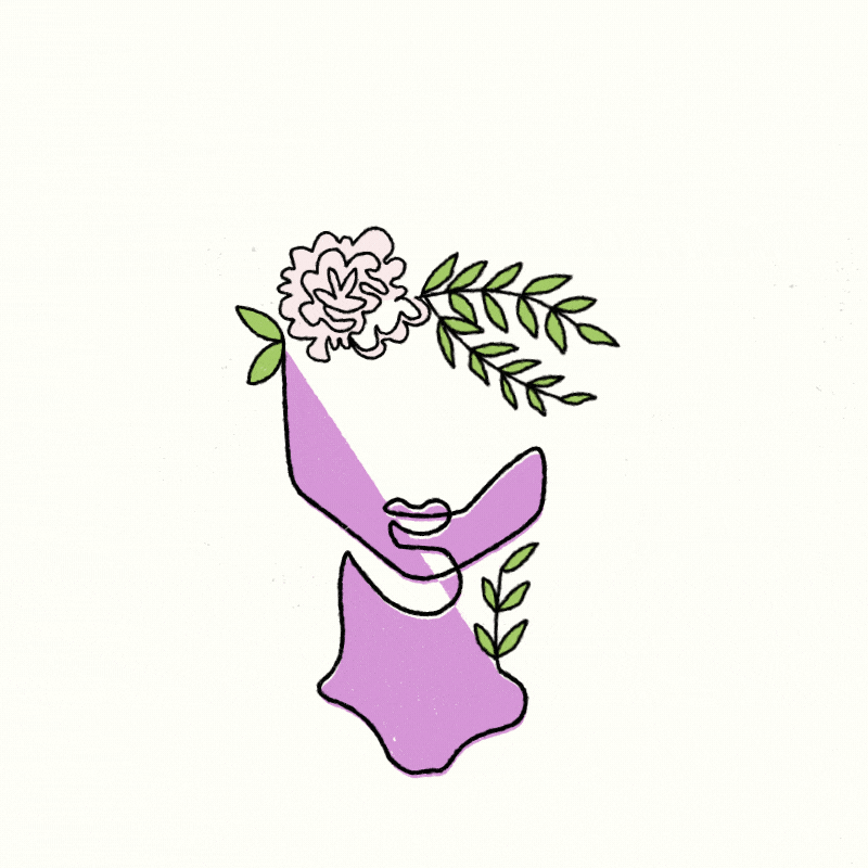 An animated gif for fine art  illustrator Mercedes Tabish