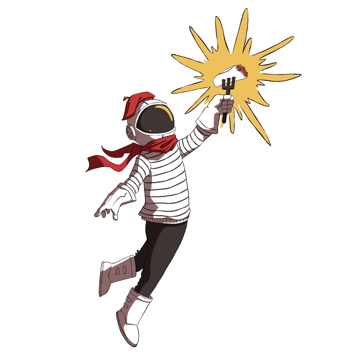 Logo design for "Intergalactic Crepes"