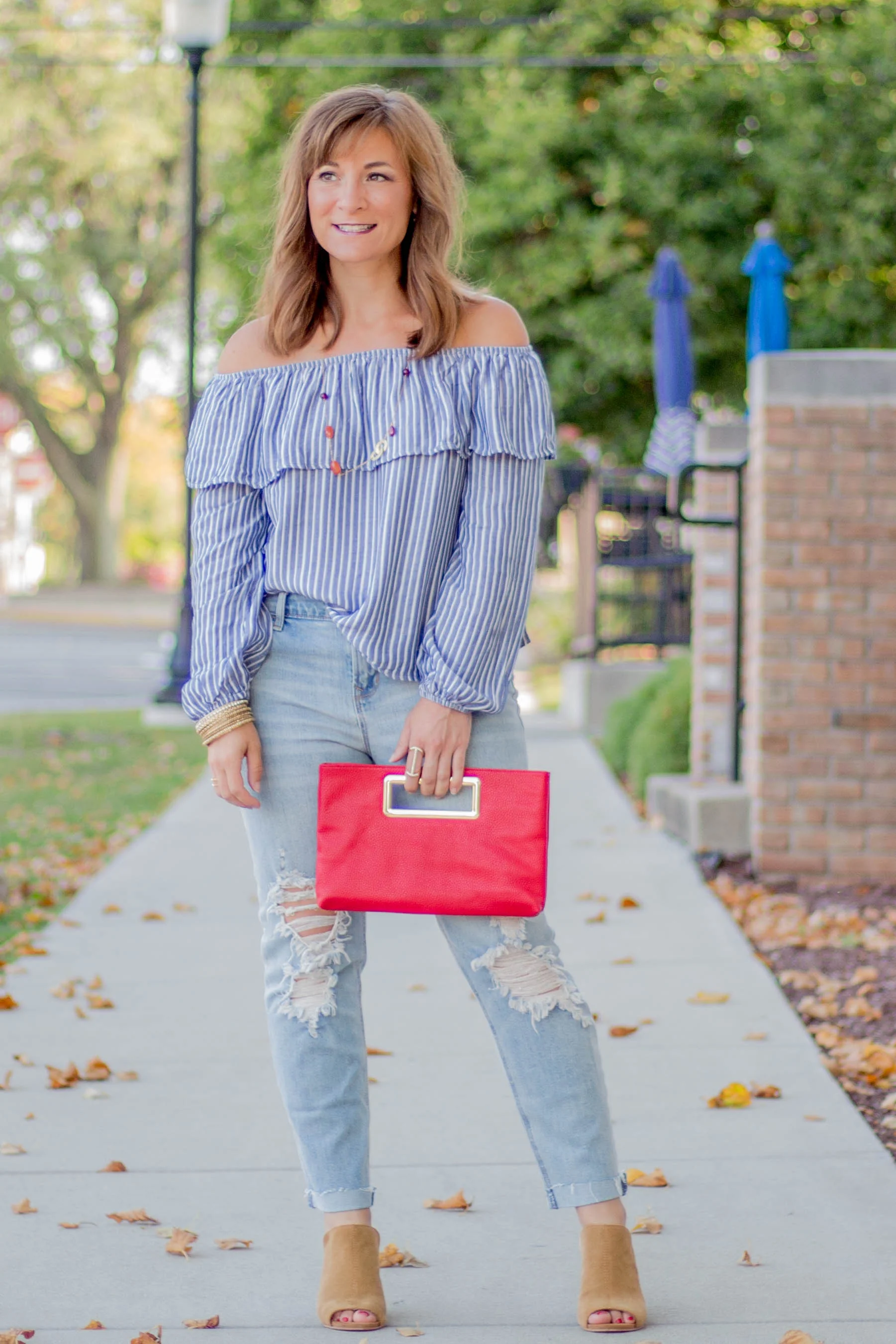 Blue off the shoulder top.jpg